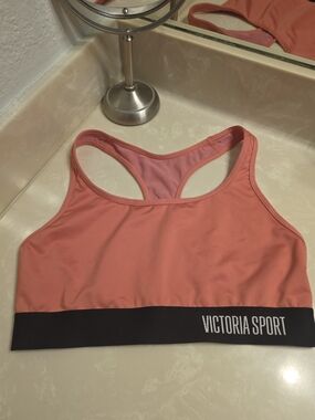 Victoria's Secret Coral Racerback Sports Bra Size Small